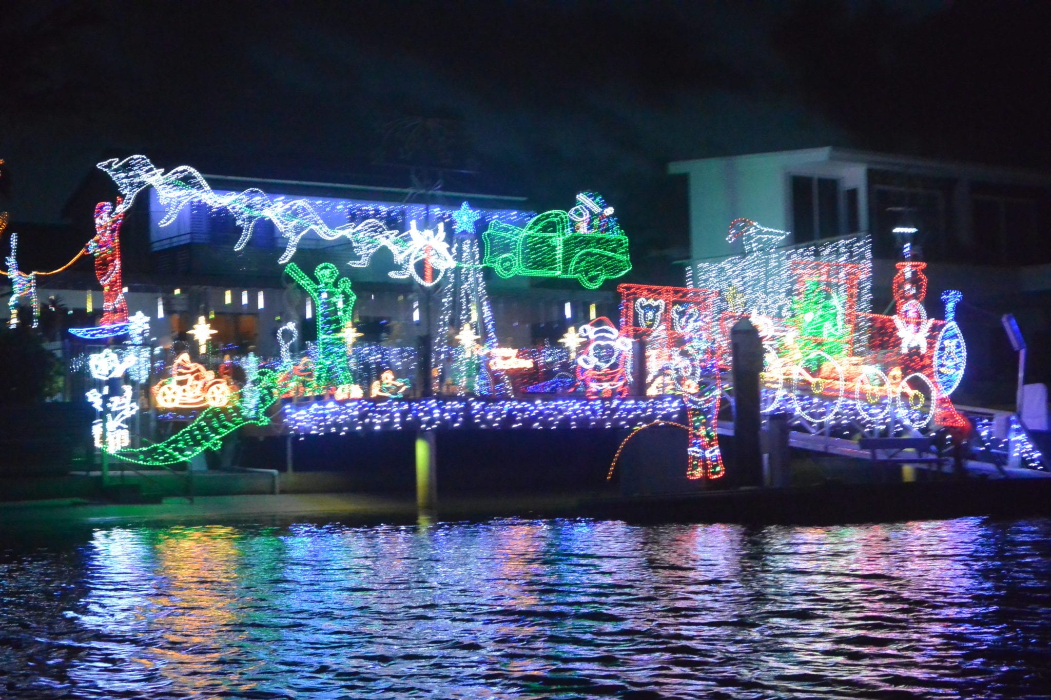The ultimate Christmas Lights Cruise on the Sunshine Coast