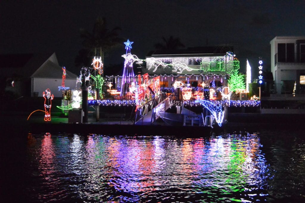 The ultimate Christmas Lights Cruise on the Sunshine Coast