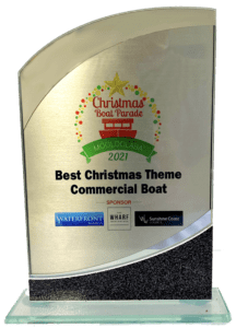 Boat Parade Best Commercial Boat award 2021 - Crusader 1