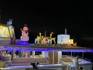 Sunshine Coast Afloat Crusader 1 Boat Christmas Boat Parade Cruise Boat Decorated
